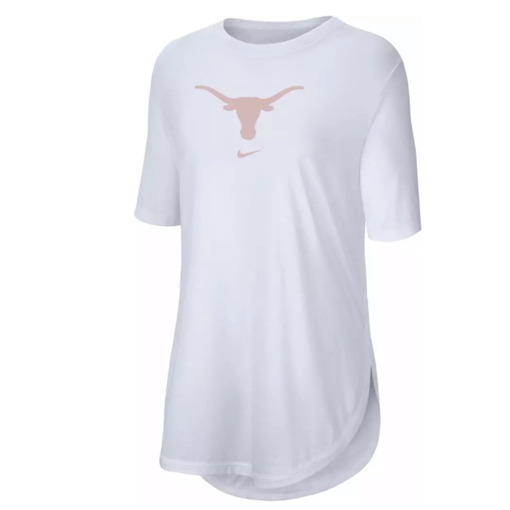 Nike Women's Texas Longhorns Tri-Blend Weekend White T-Shirt
